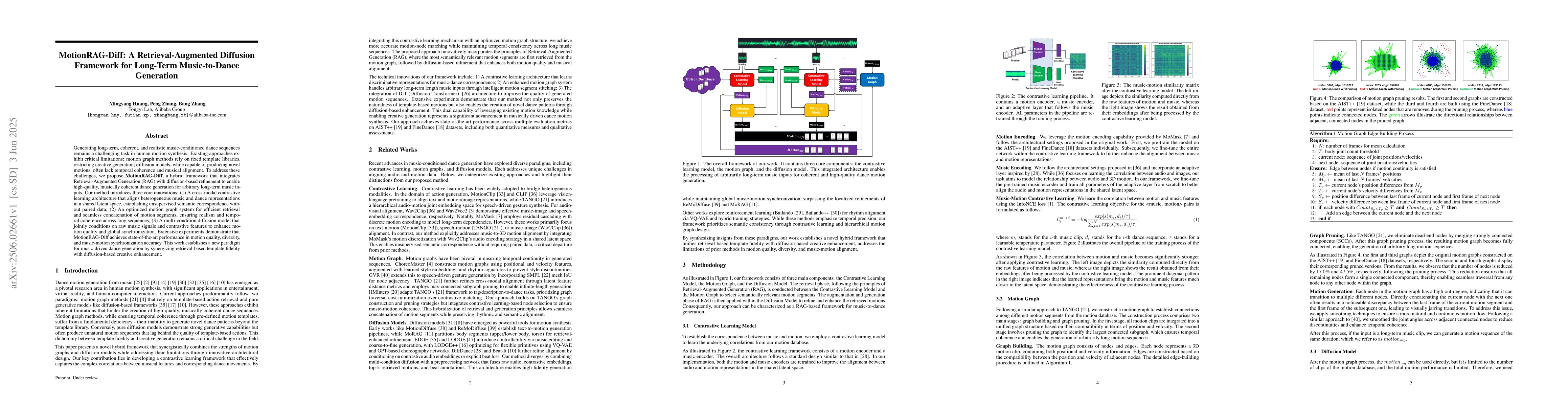 Thumbnail for MotionRAG-Diff: A Retrieval-Augmented Diffusion Framework for Long-Term
  Music-to-Dance Generation