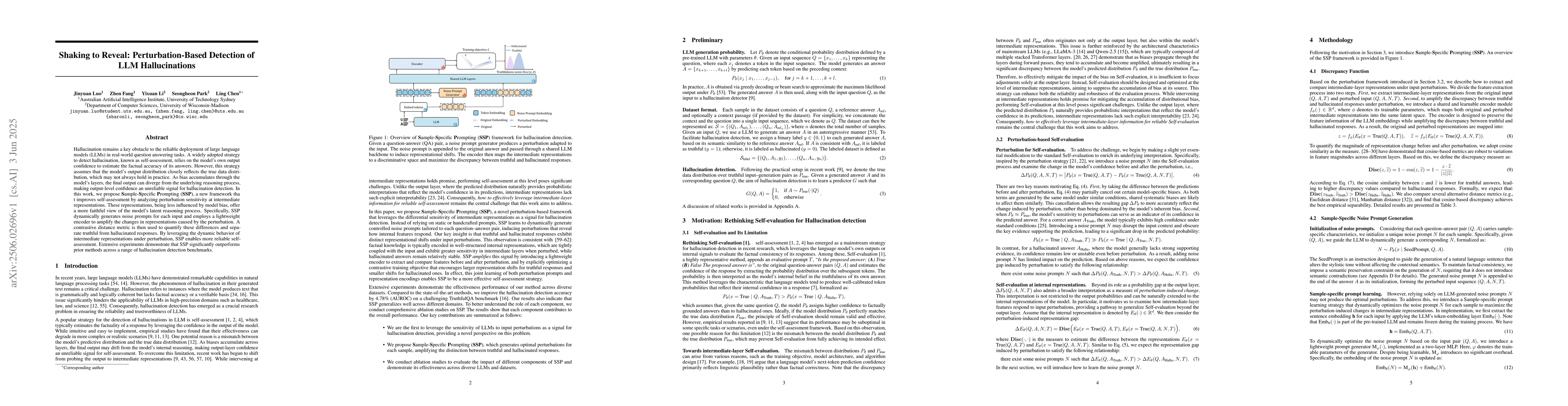 Thumbnail for Shaking to Reveal: Perturbation-Based Detection of LLM Hallucinations