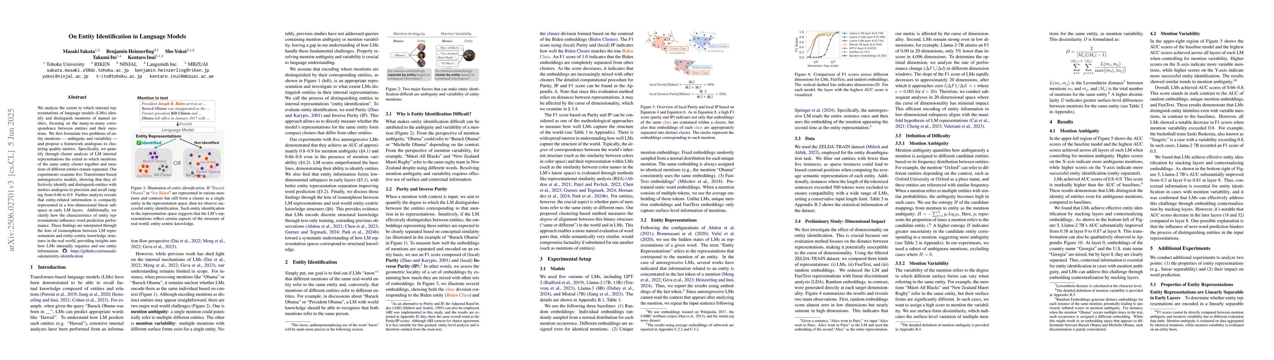 Thumbnail for On Entity Identification in Language Models