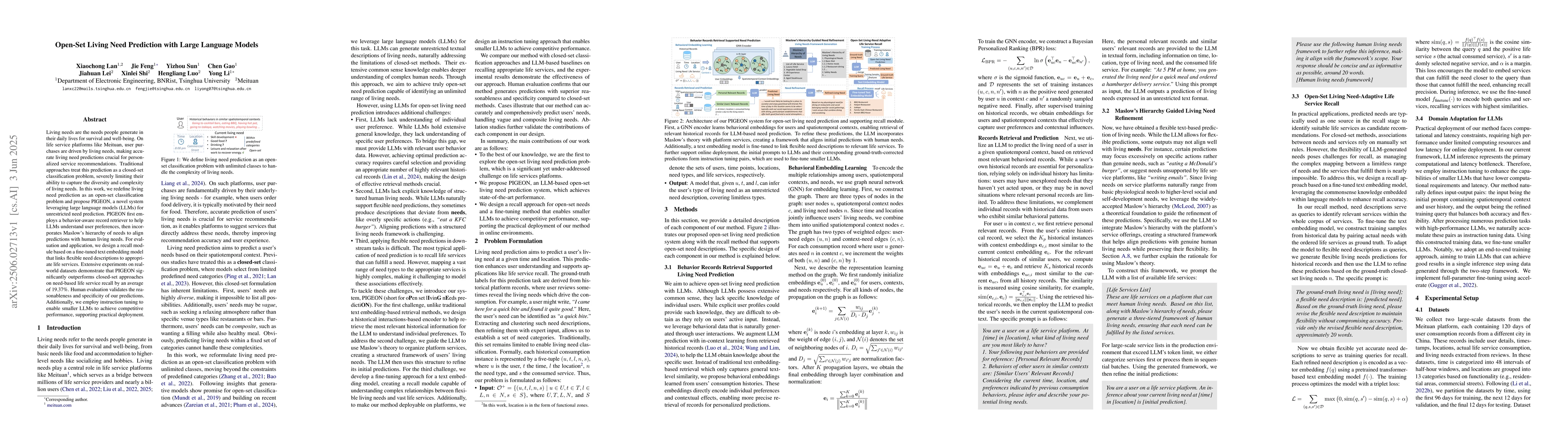 Thumbnail for Open-Set Living Need Prediction with Large Language Models