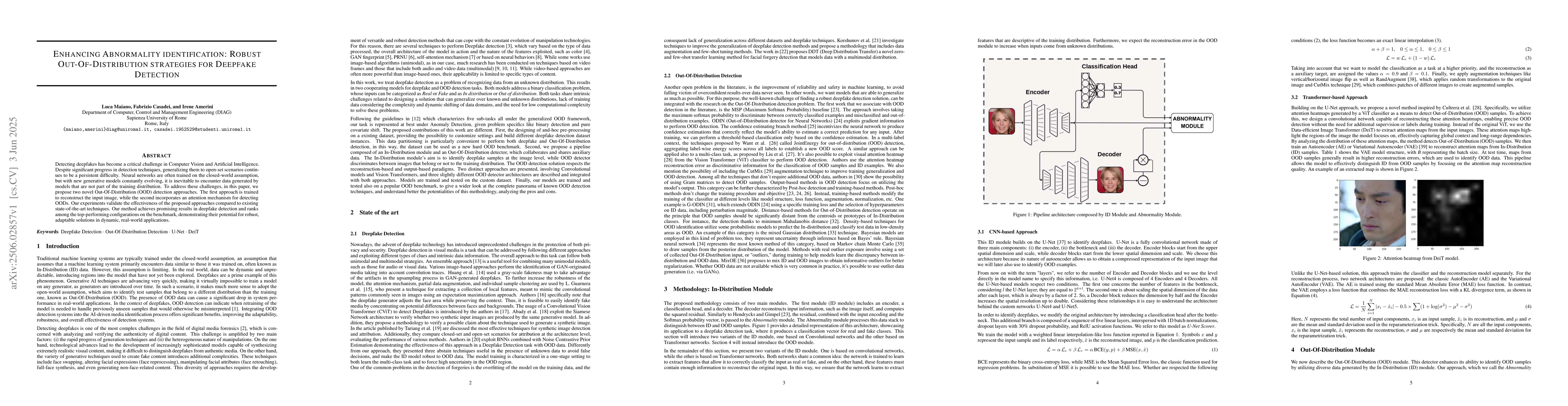 Thumbnail for Enhancing Abnormality Identification: Robust Out-of-Distribution
  Strategies for Deepfake Detection