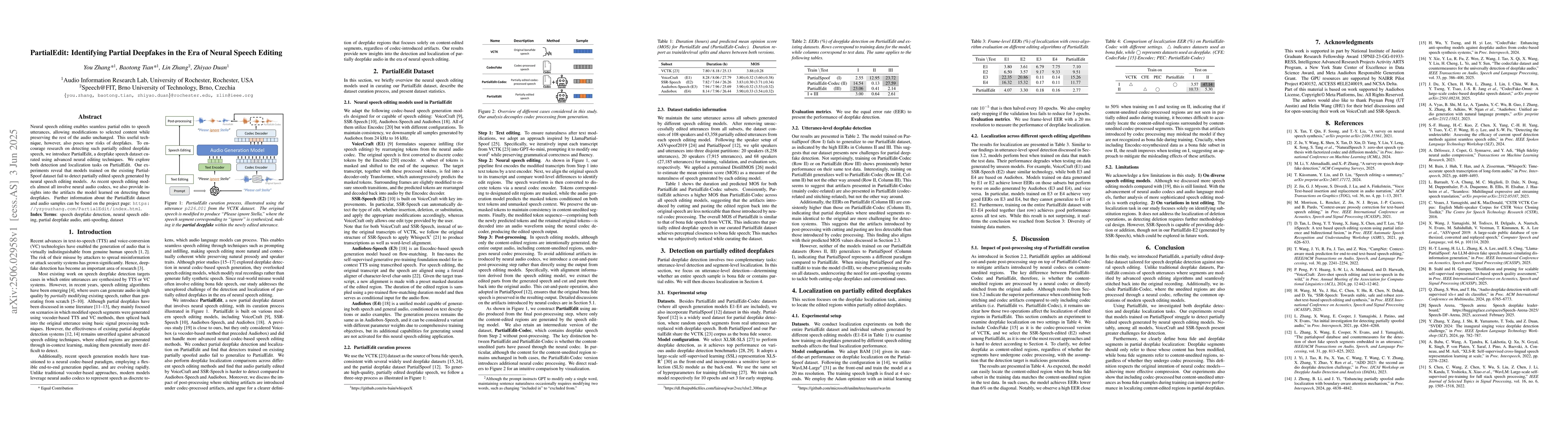 Thumbnail for PartialEdit: Identifying Partial Deepfakes in the Era of Neural Speech
  Editing