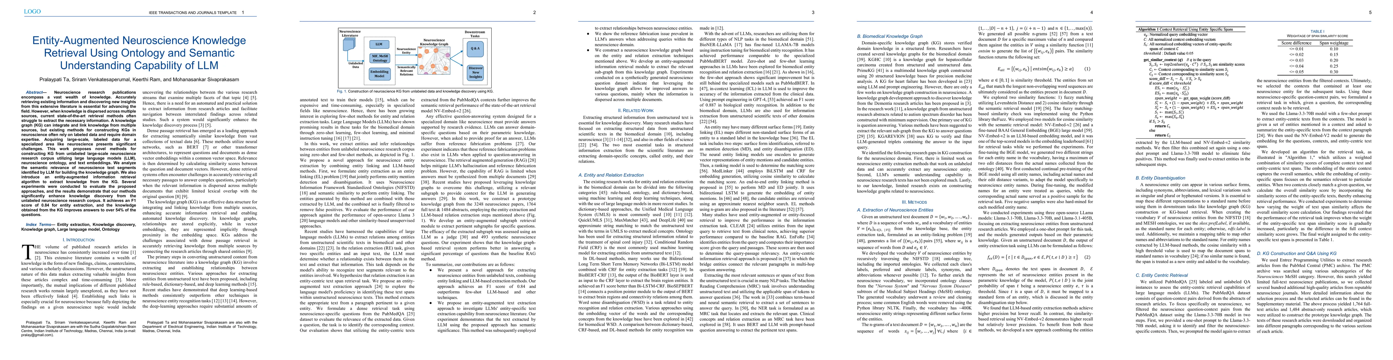 Thumbnail for Entity-Augmented Neuroscience Knowledge Retrieval Using Ontology and
  Semantic Understanding Capability of LLM