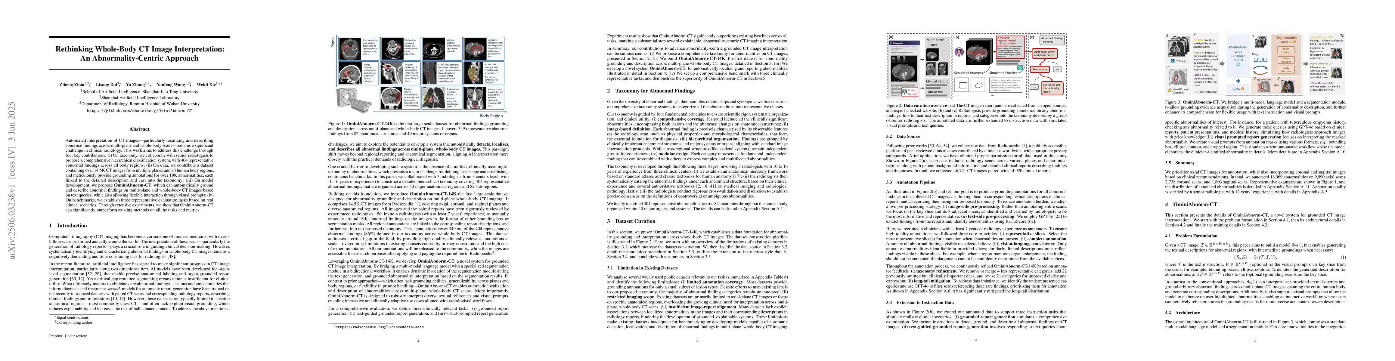 Thumbnail for Rethinking Whole-Body CT Image Interpretation: An Abnormality-Centric
  Approach