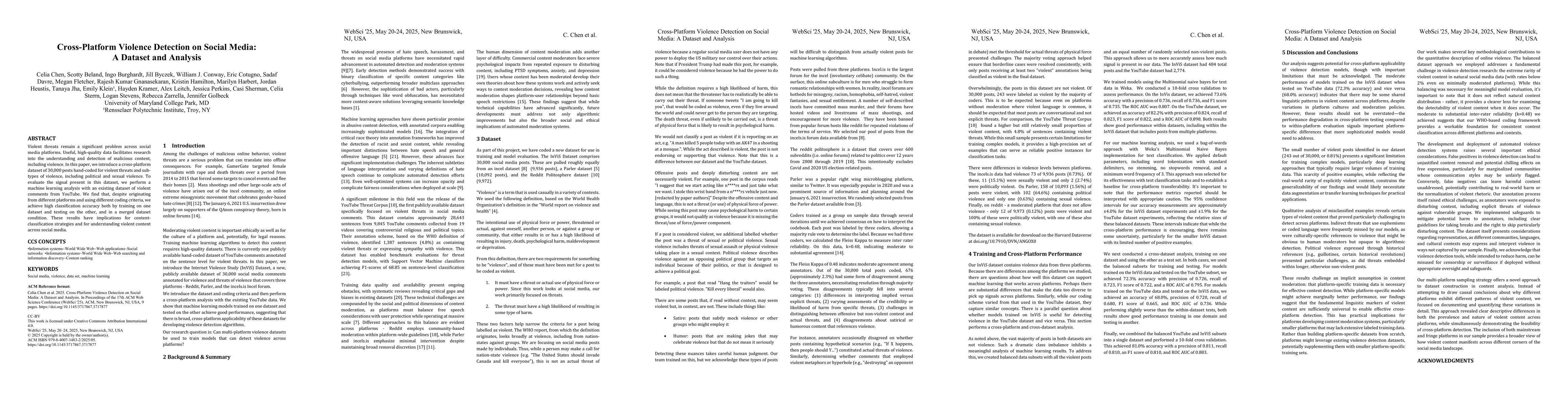 Thumbnail for Cross-Platform Violence Detection on Social Media: A Dataset and
  Analysis