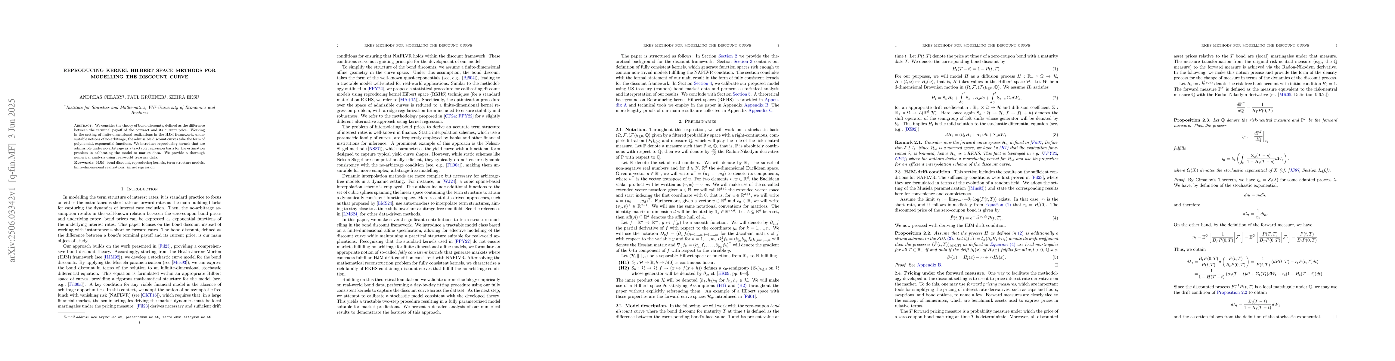 Thumbnail for Reproducing kernel Hilbert space methods for modelling the discount
  curve