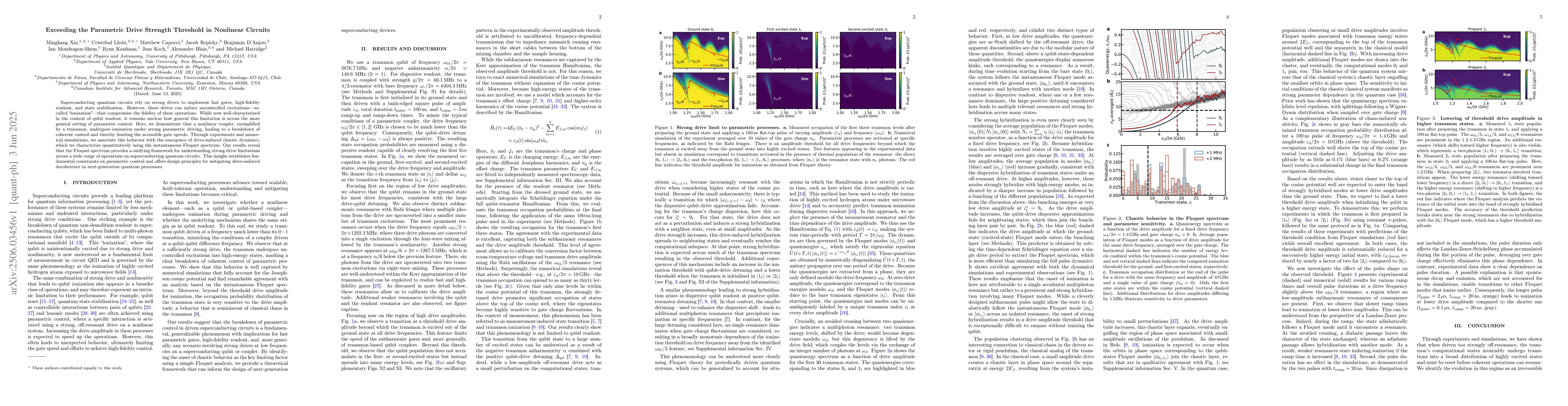 Thumbnail for Exceeding the Parametric Drive Strength Threshold in Nonlinear Circuits