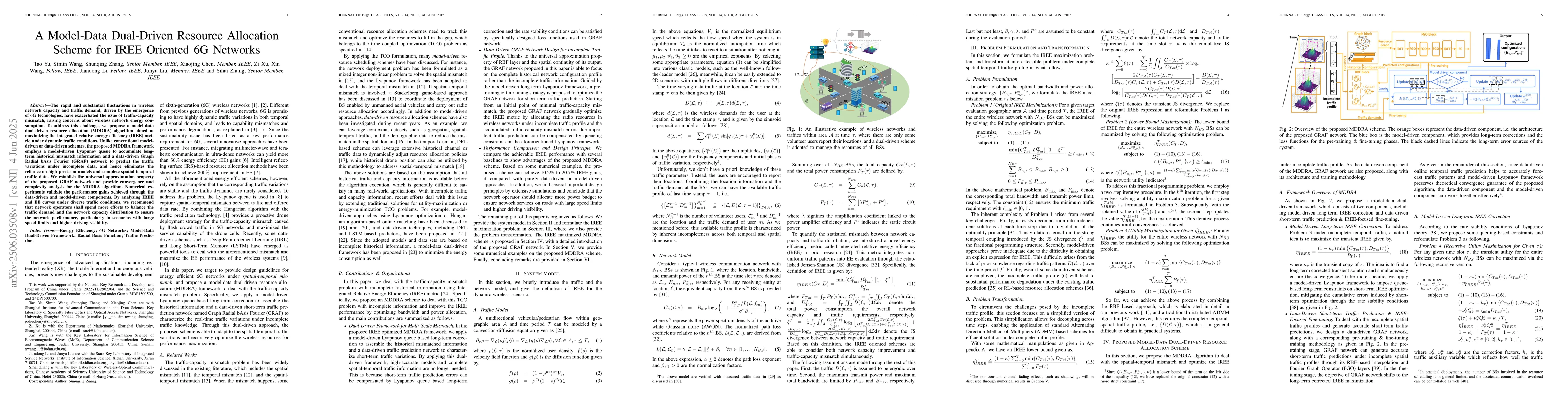 Thumbnail for A Model-Data Dual-Driven Resource Allocation Scheme for IREE Oriented 6G
  Networks