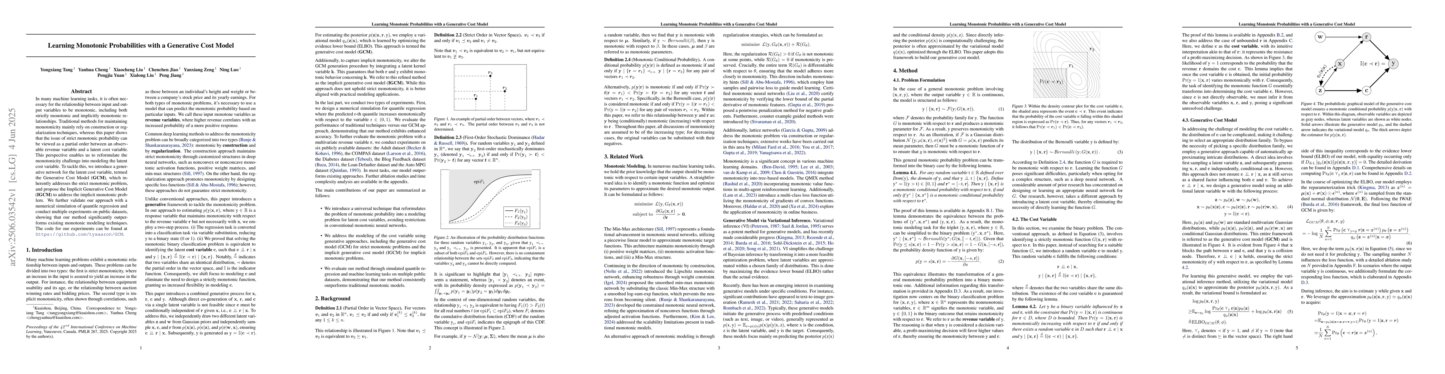 Thumbnail for Learning Monotonic Probabilities with a Generative Cost Model