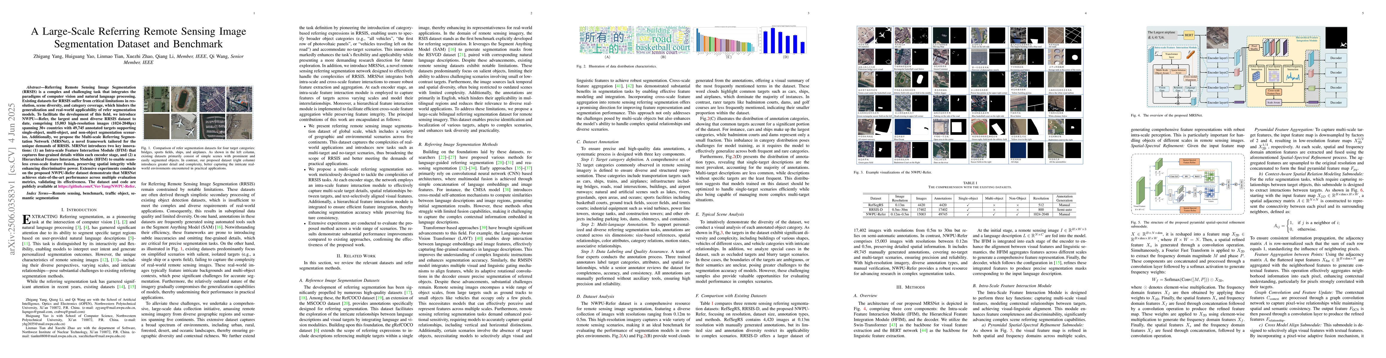 Thumbnail for A Large-Scale Referring Remote Sensing Image Segmentation Dataset and
  Benchmark