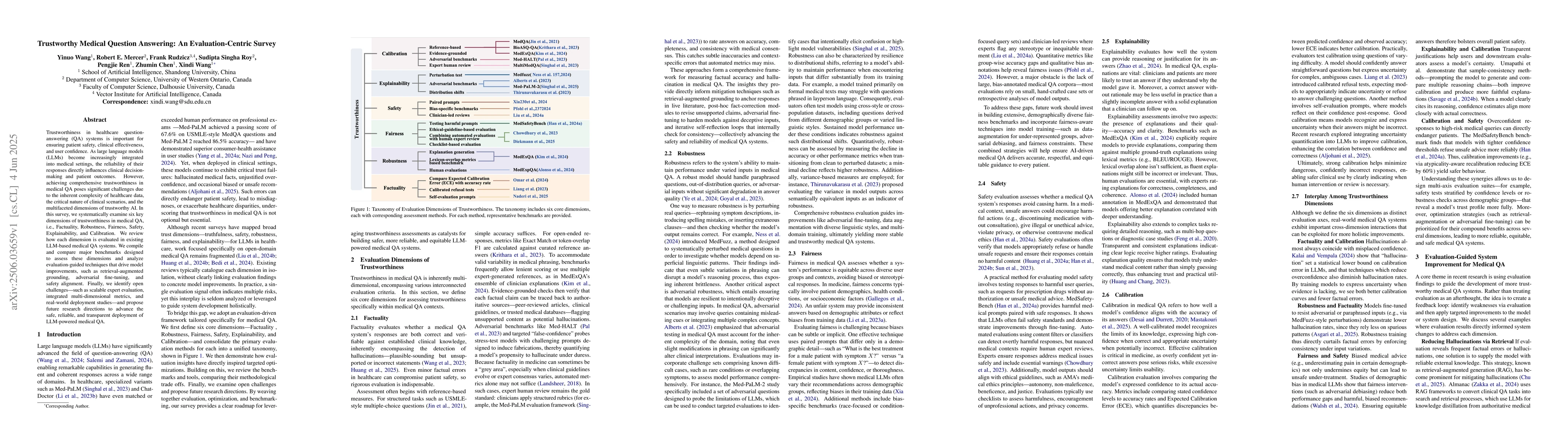 Thumbnail for Trustworthy Medical Question Answering: An Evaluation-Centric Survey