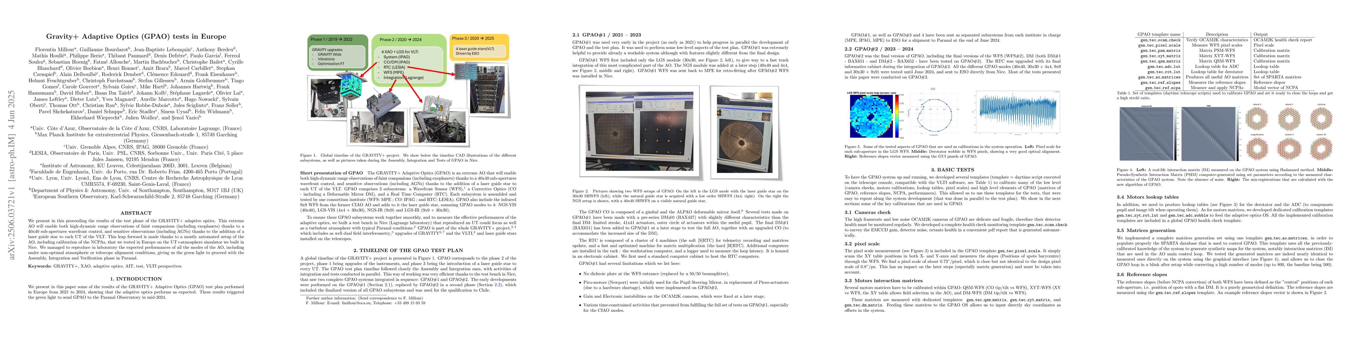 Thumbnail for GRAVITY+ adaptive optics (GPAO) tests in Europe