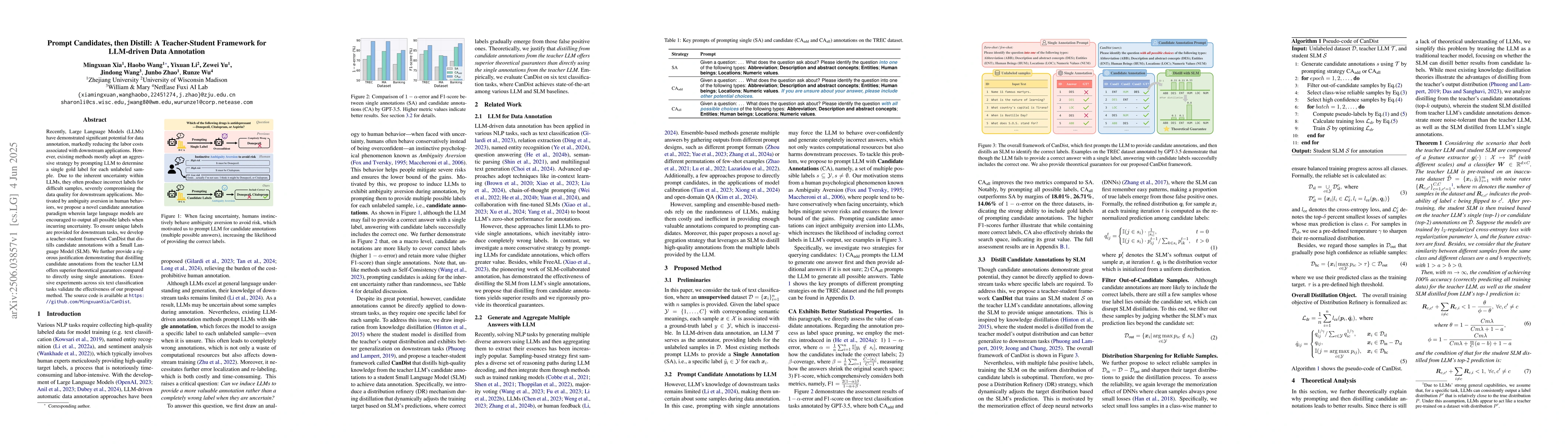 Thumbnail for Prompt Candidates, then Distill: A Teacher-Student Framework for
  LLM-driven Data Annotation