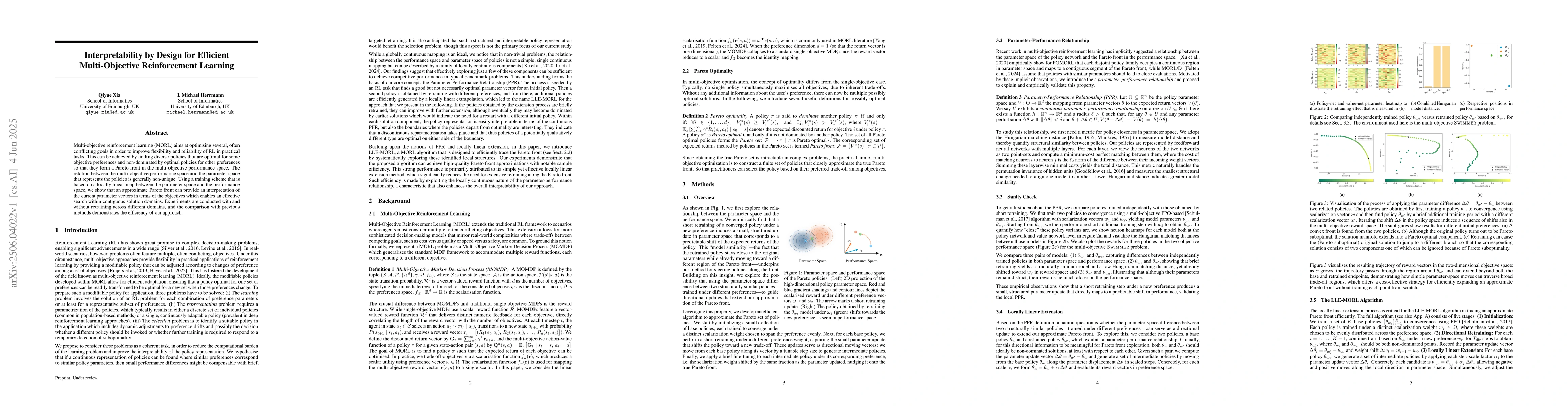 Thumbnail for Interpretability by Design for Efficient Multi-Objective Reinforcement
  Learning