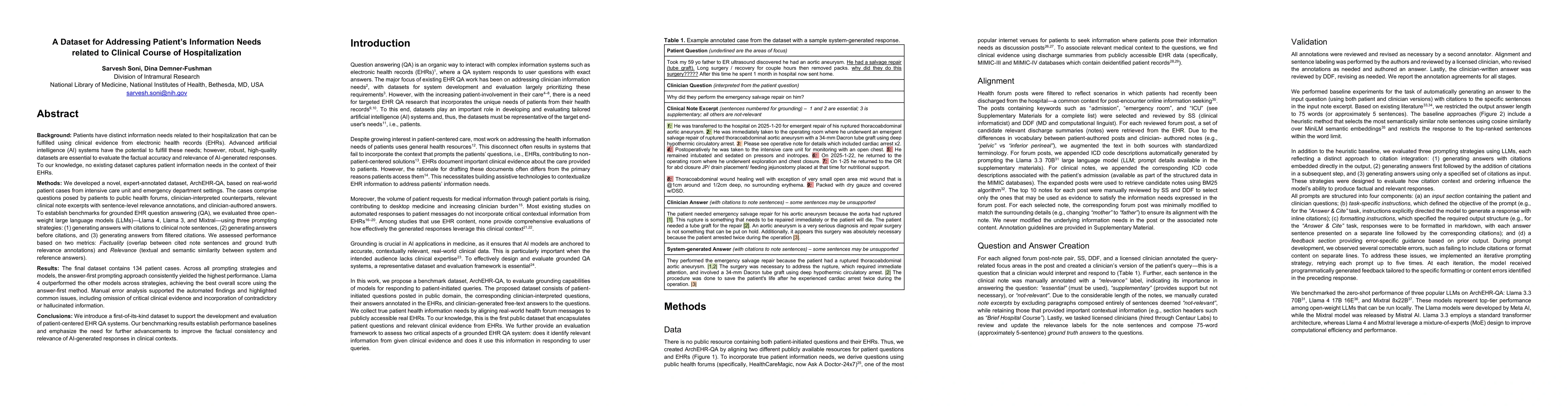 Thumbnail for A Dataset for Addressing Patient's Information Needs related to Clinical
  Course of Hospitalization