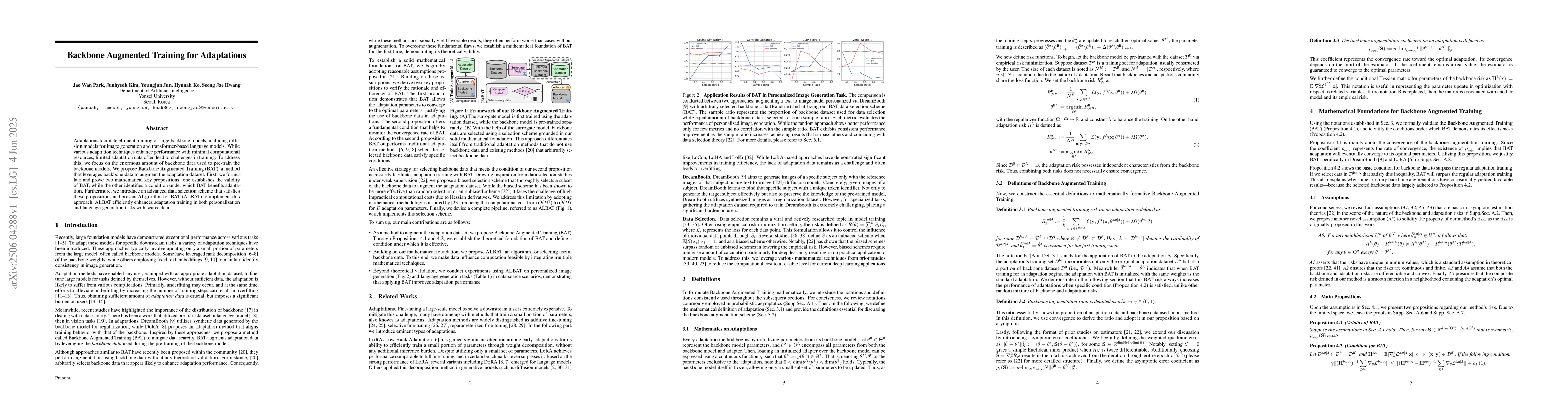 Thumbnail for Backbone Augmented Training for Adaptations