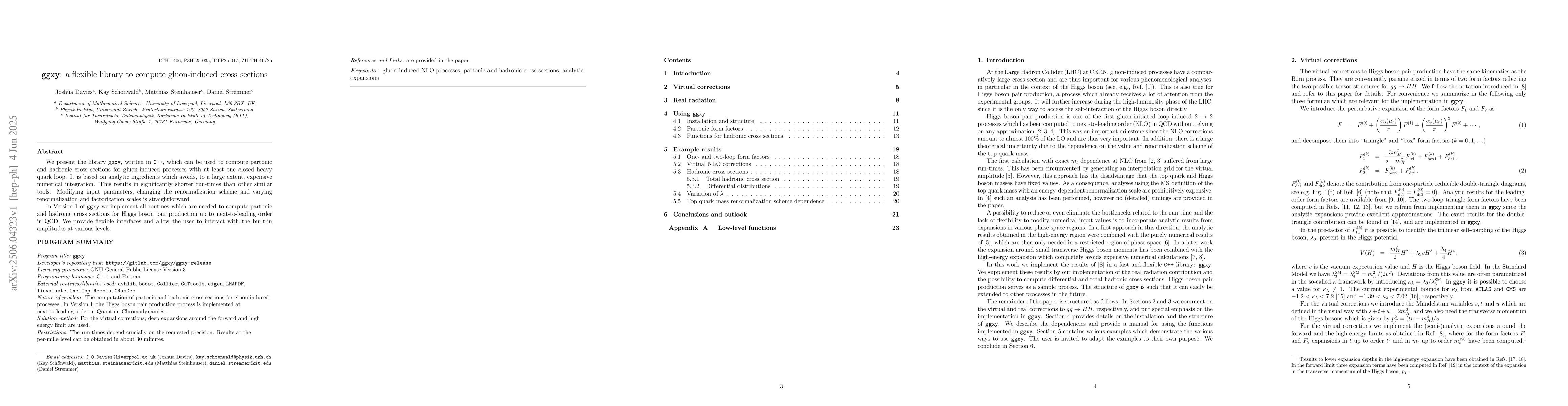 Thumbnail for {\tt ggxy}: a flexible library to compute gluon-induced cross sections