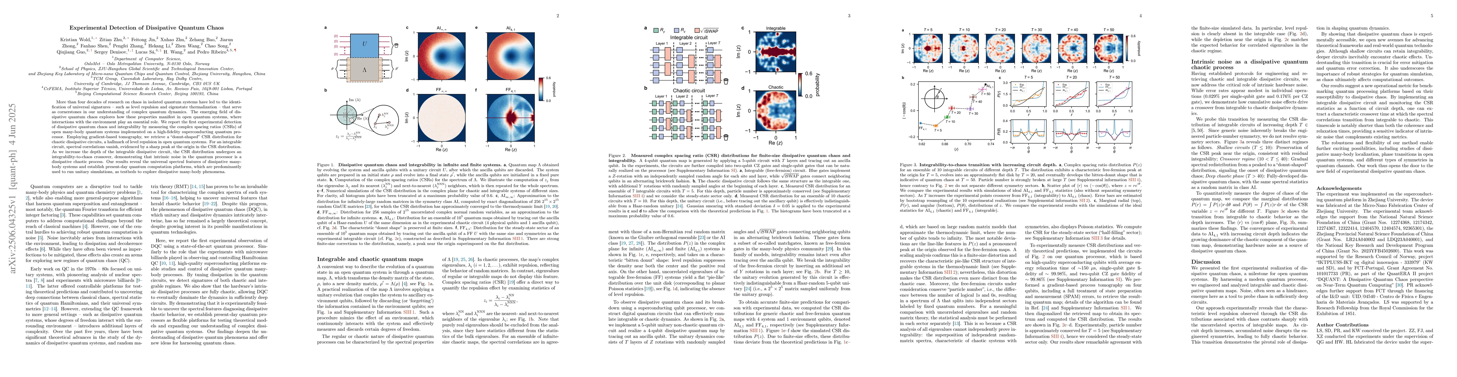 Thumbnail for Experimental Detection of Dissipative Quantum Chaos