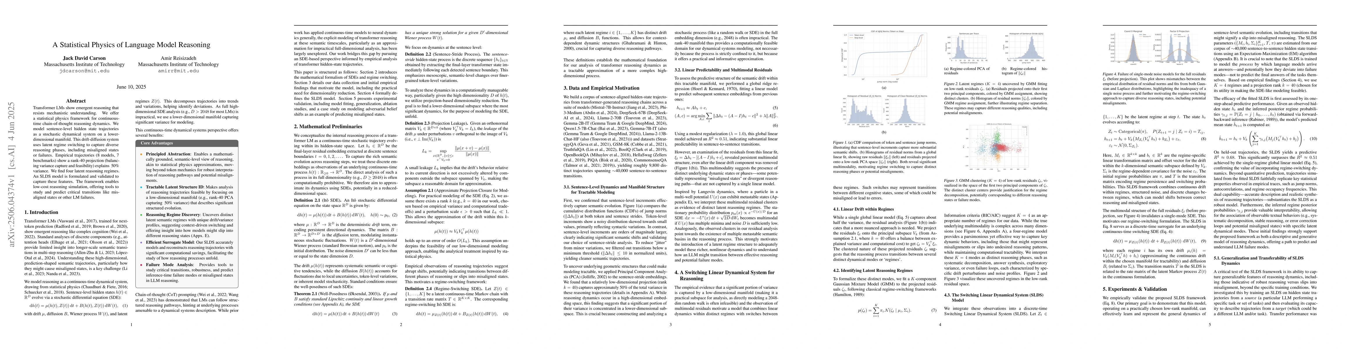 Thumbnail for A Statistical Physics of Language Model Reasoning