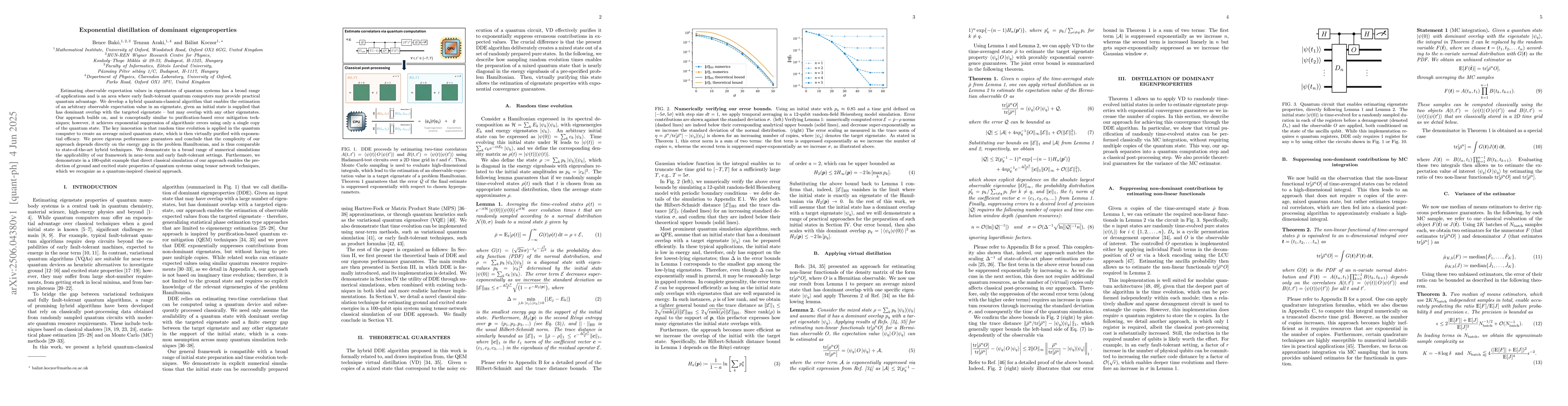 Thumbnail for Exponential distillation of dominant eigenproperties
