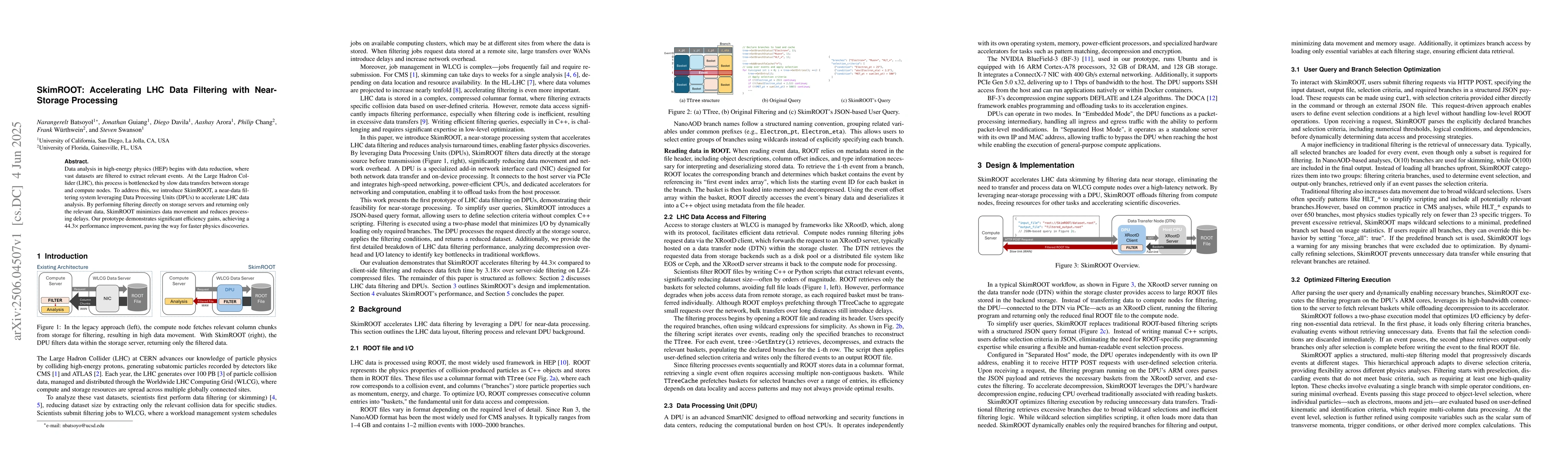 Thumbnail for SkimROOT: Accelerating LHC Data Filtering with Near-Storage Processing