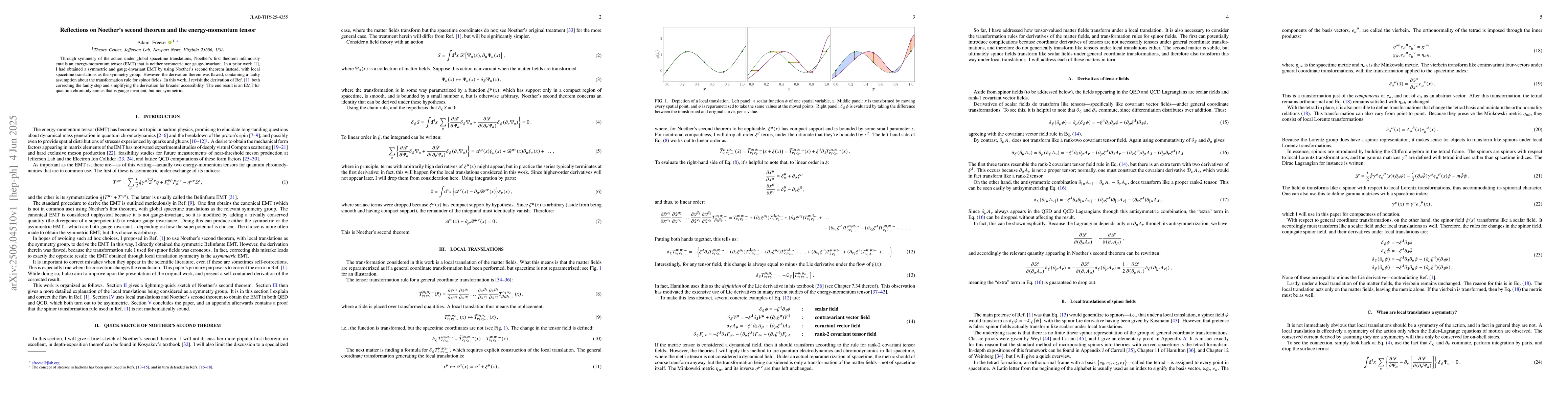 Thumbnail for Reflections on Noether's second theorem and the energy-momentum tensor