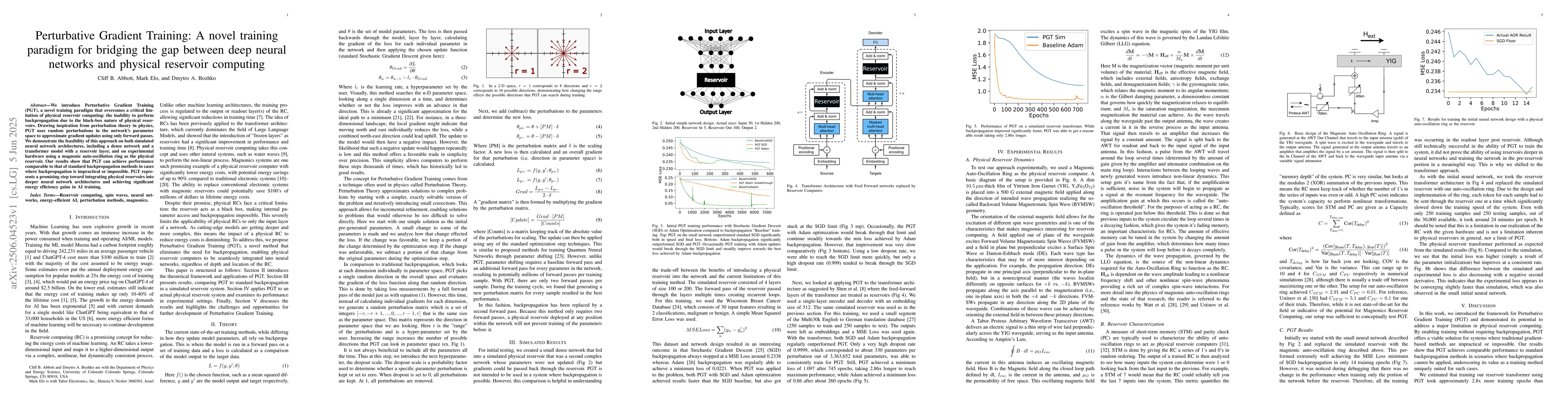 Thumbnail for Perturbative Gradient Training: A novel training paradigm for bridging
  the gap between deep neural networks and physical reservoir computing