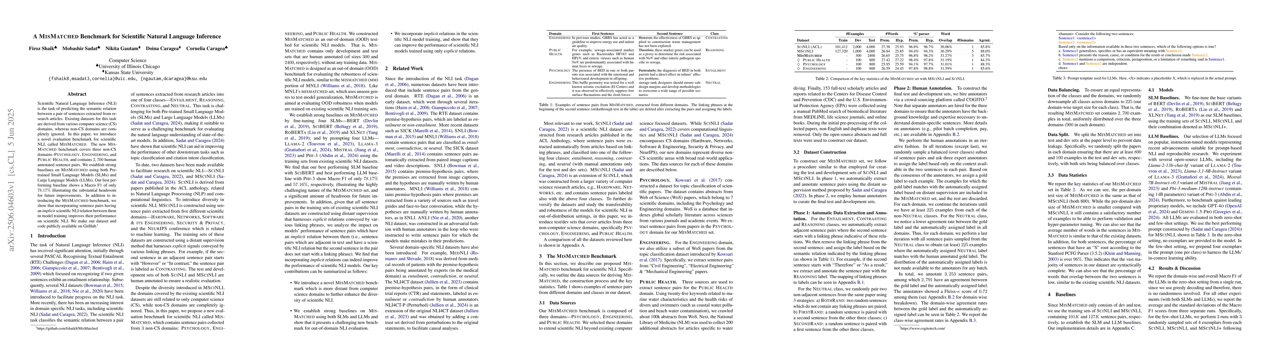 Thumbnail for A MISMATCHED Benchmark for Scientific Natural Language Inference