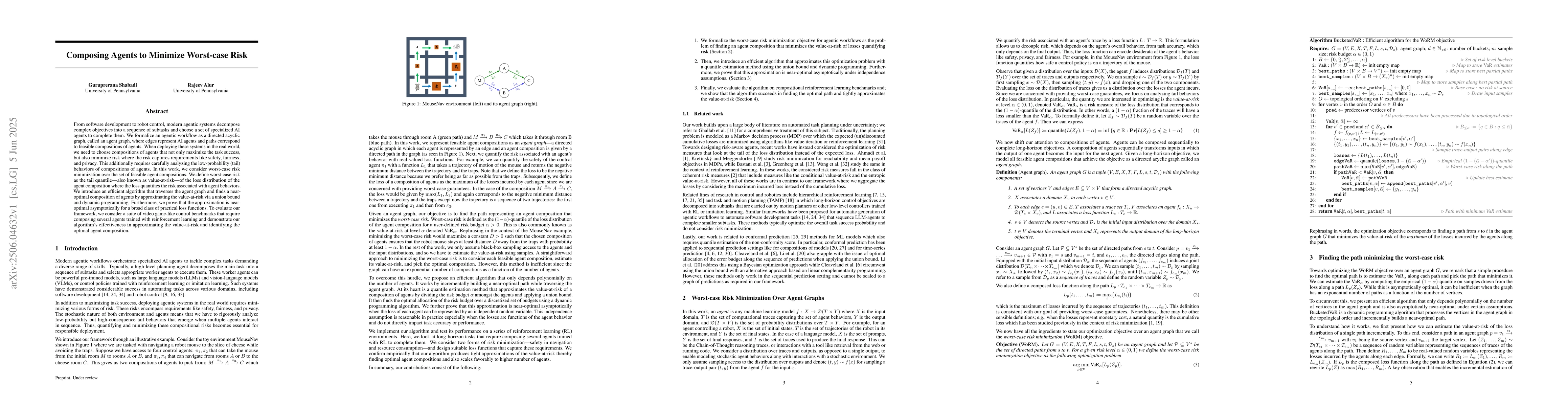 Thumbnail for Composing Agents to Minimize Worst-case Risk