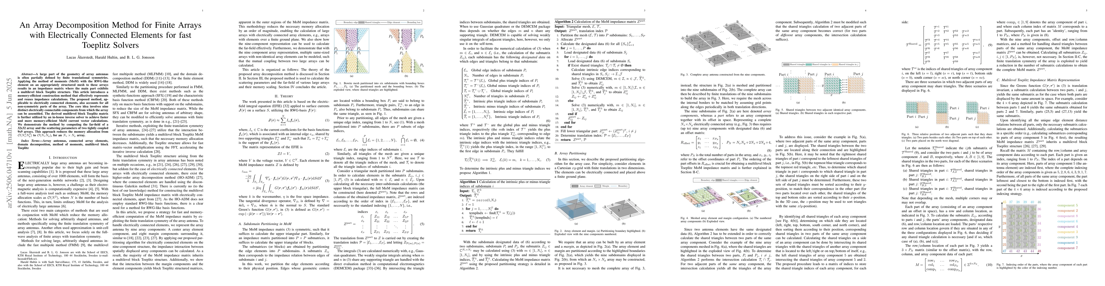 Thumbnail for An Array Decomposition Method for Finite Arrays with Electrically
  Connected Elements for fast Toeplitz Solvers