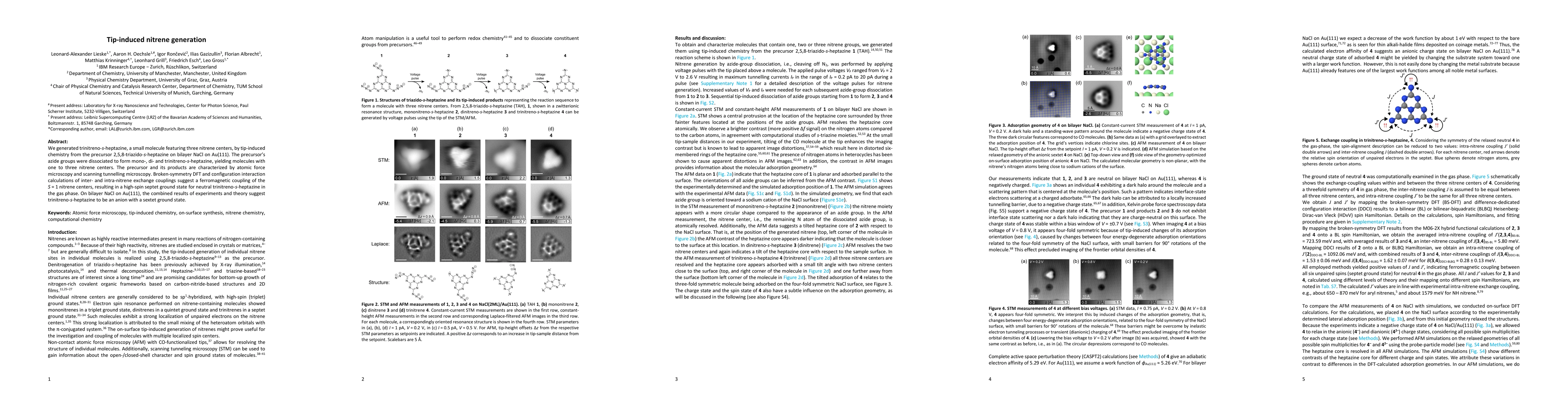 Thumbnail for Tip-induced nitrene generation