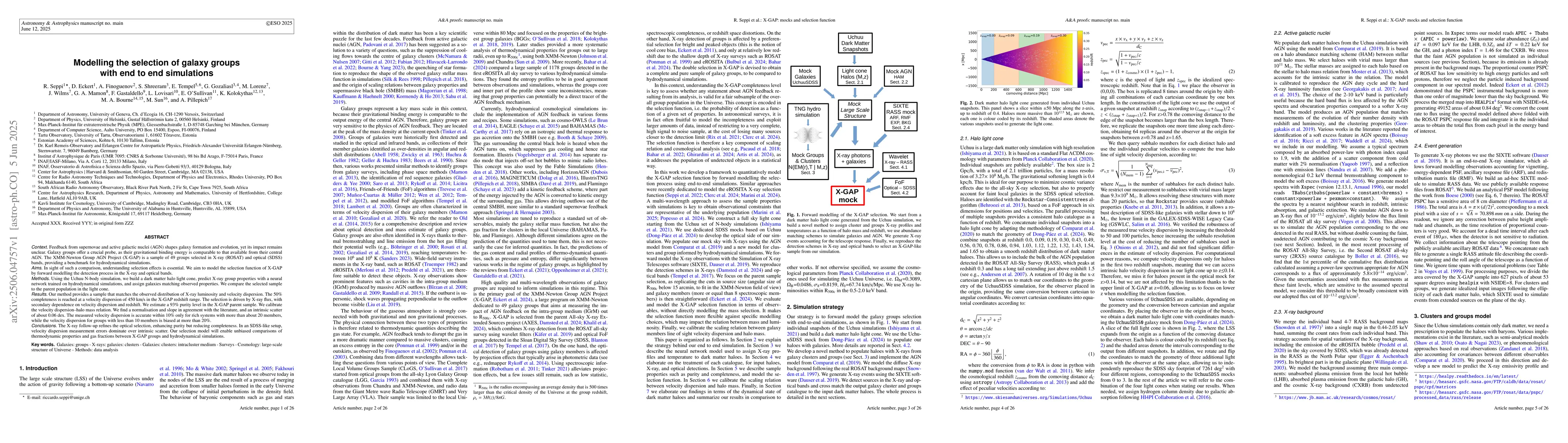Thumbnail for Modelling the selection of galaxy groups with end to end simulations