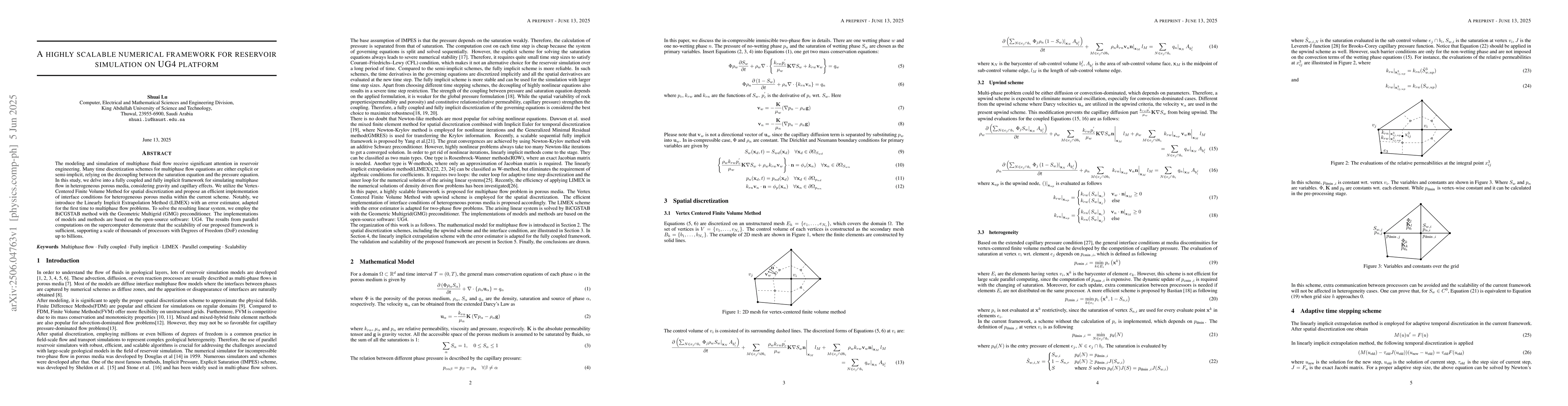 Thumbnail for A highly scalable numerical framework for reservoir simulation on UG4
  platform