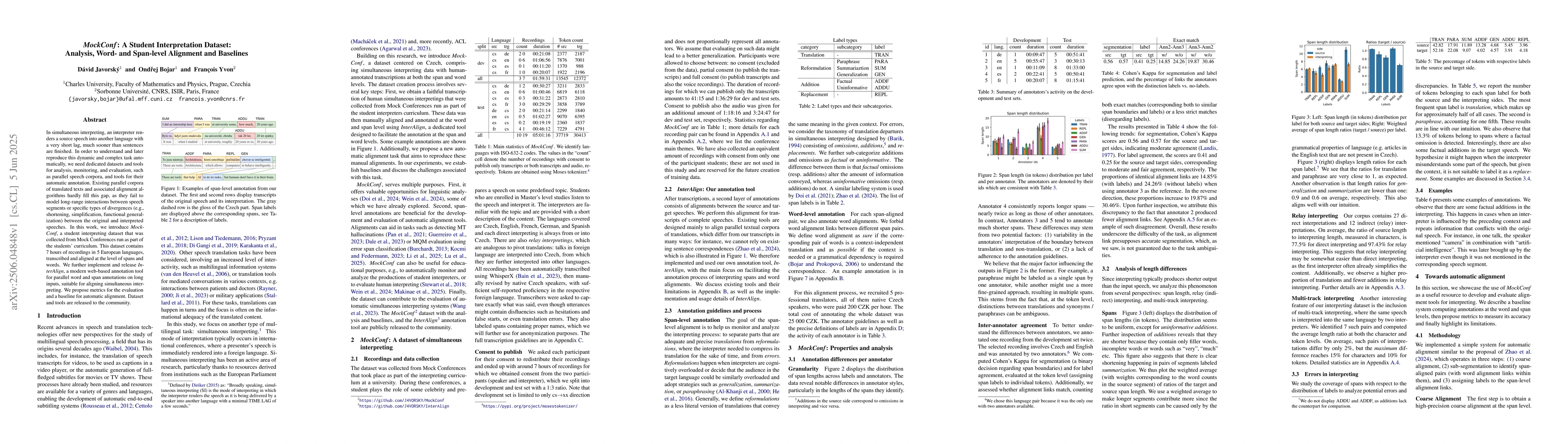 Thumbnail for MockConf: A Student Interpretation Dataset: Analysis, Word- and
  Span-level Alignment and Baselines