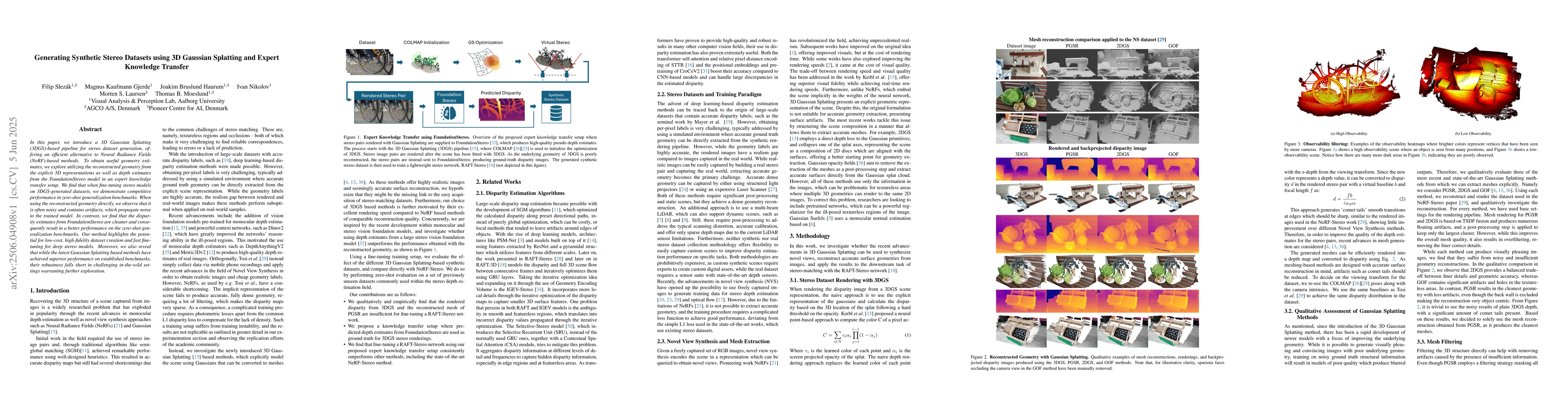 Thumbnail for Generating Synthetic Stereo Datasets using 3D Gaussian Splatting and
  Expert Knowledge Transfer
