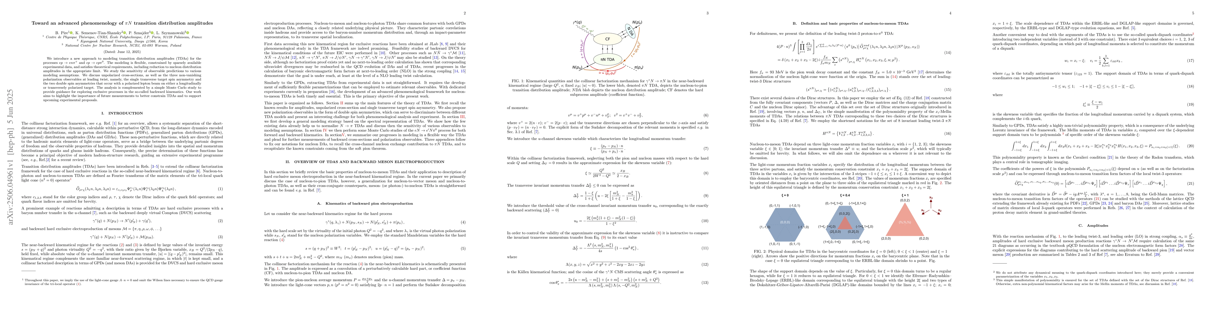 Thumbnail for Toward an advanced phenomenology of $πN$ transition distribution
  amplitudes