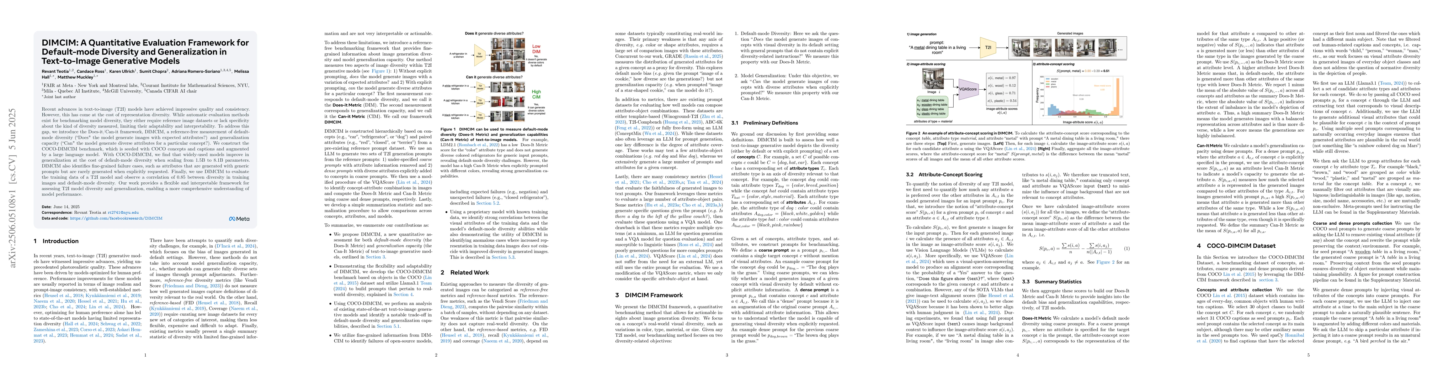 Thumbnail for DIMCIM: A Quantitative Evaluation Framework for Default-mode Diversity
  and Generalization in Text-to-Image Generative Models