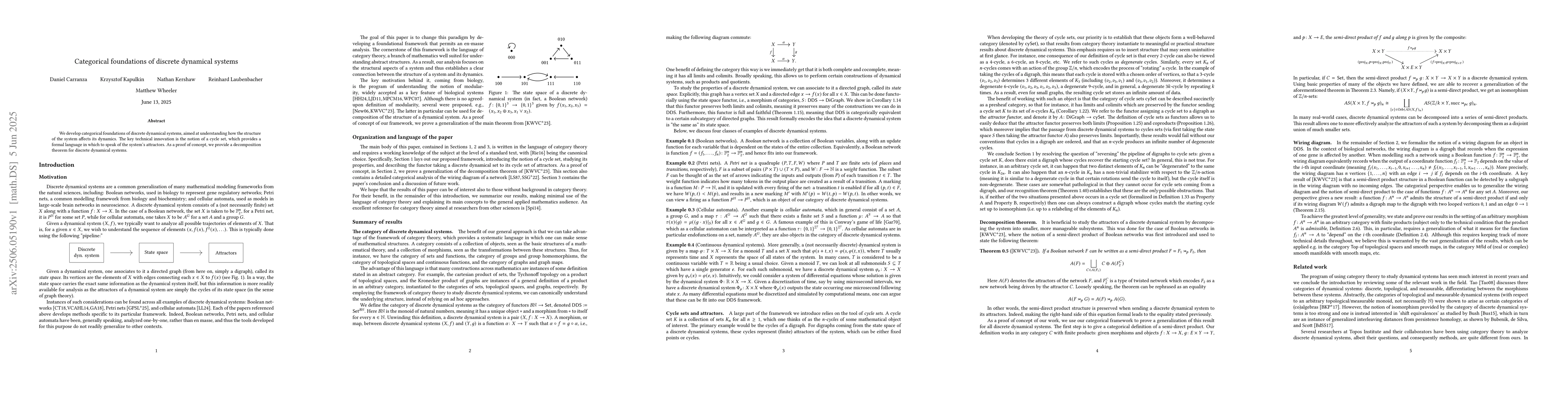 Thumbnail for Categorical foundations of discrete dynamical systems