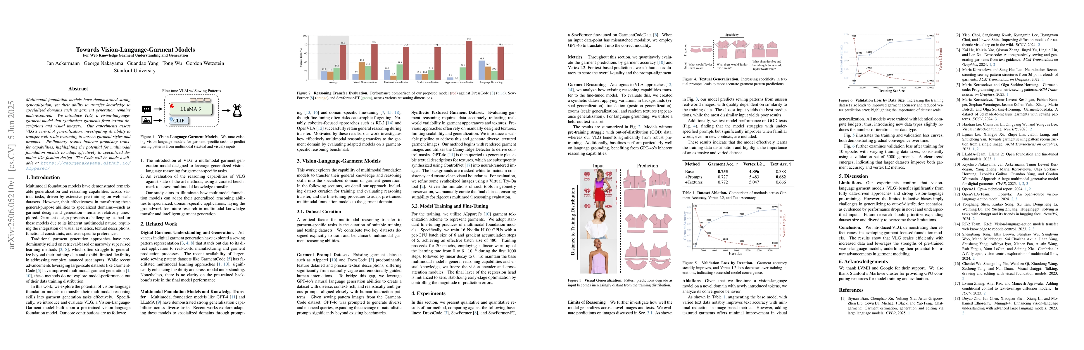 Thumbnail for Towards Vision-Language-Garment Models For Web Knowledge Garment
  Understanding and Generation