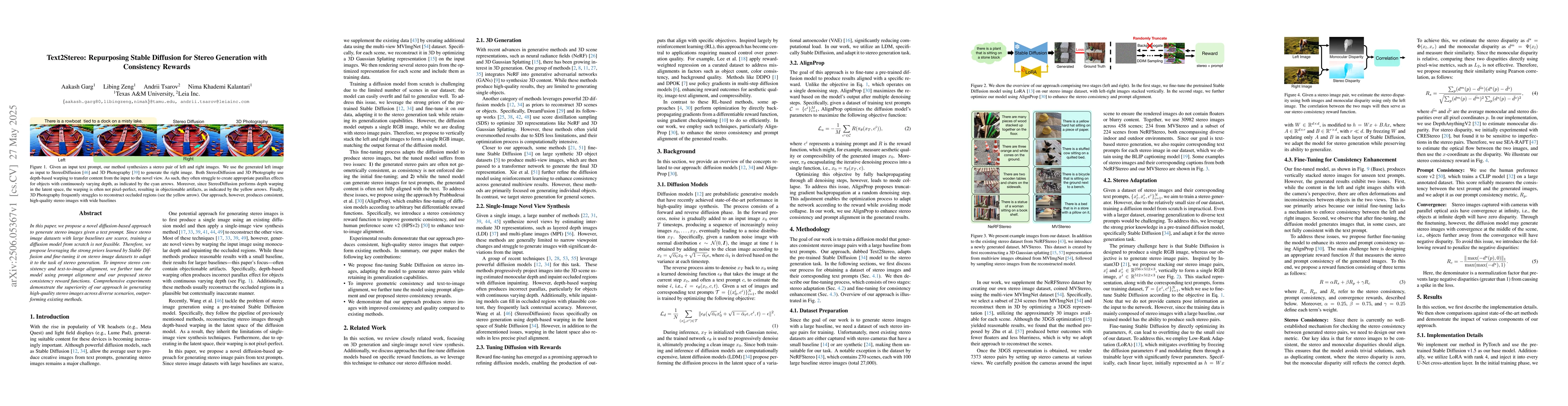 Thumbnail for Text2Stereo: Repurposing Stable Diffusion for Stereo Generation with
  Consistency Rewards