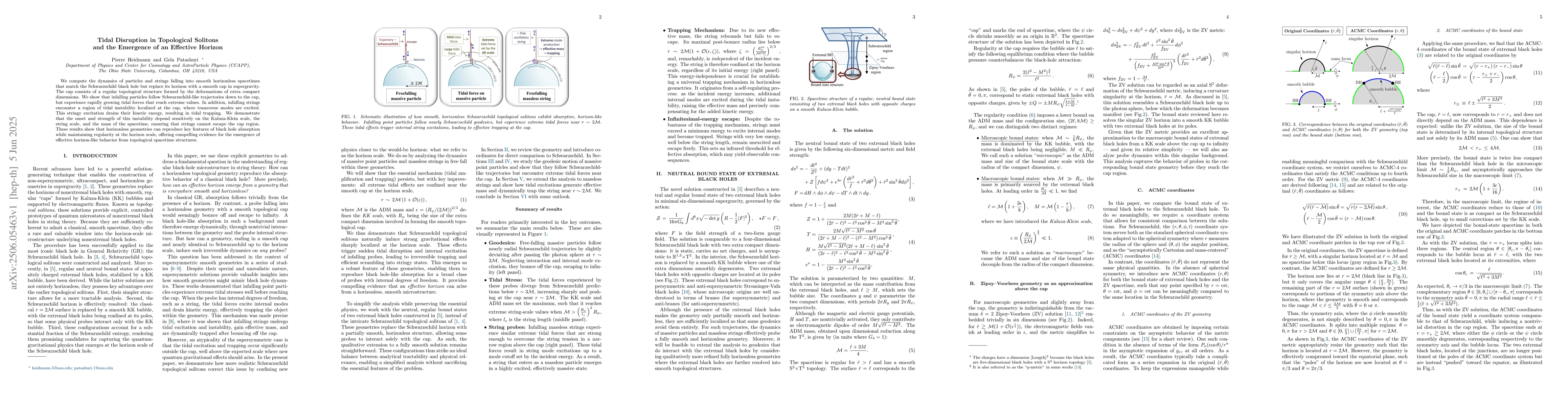 Thumbnail for Tidal Disruption in Topological Solitons and the Emergence of an
  Effective Horizon