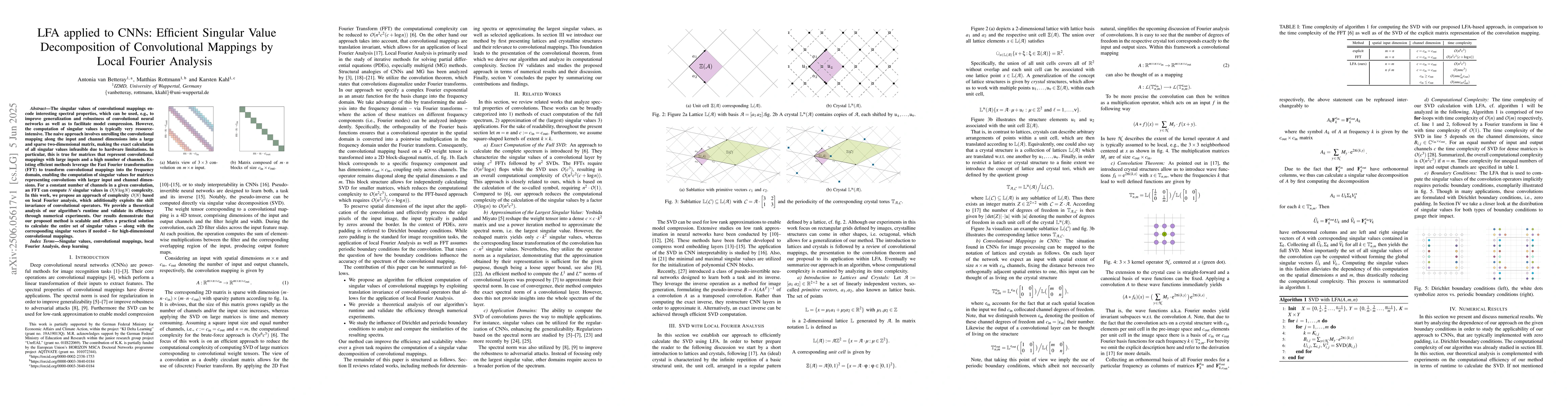 Thumbnail for LFA applied to CNNs: Efficient Singular Value Decomposition of
  Convolutional Mappings by Local Fourier Analysis
