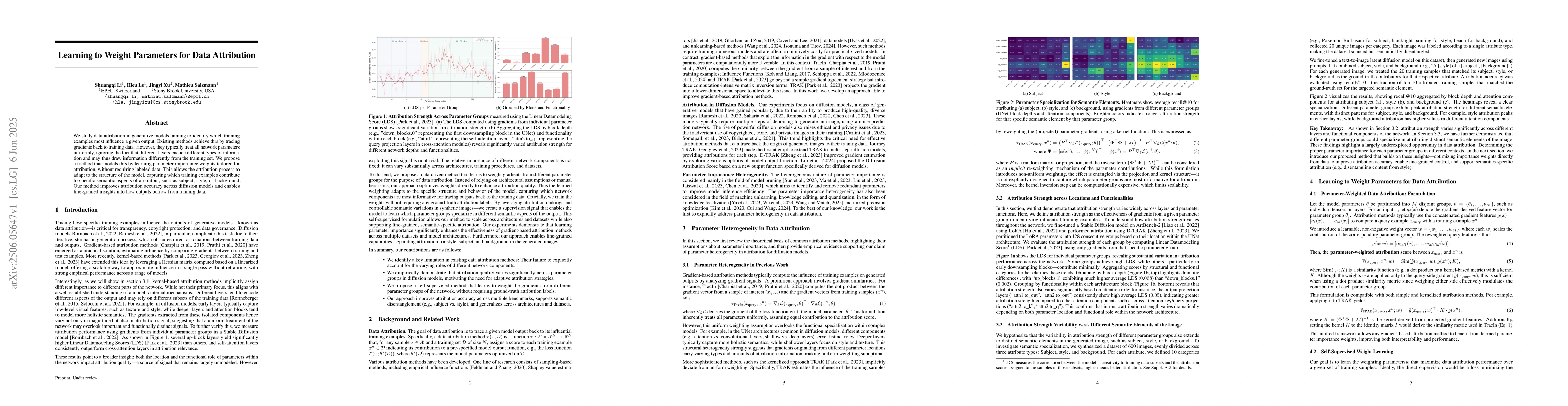 Thumbnail for Learning to Weight Parameters for Data Attribution