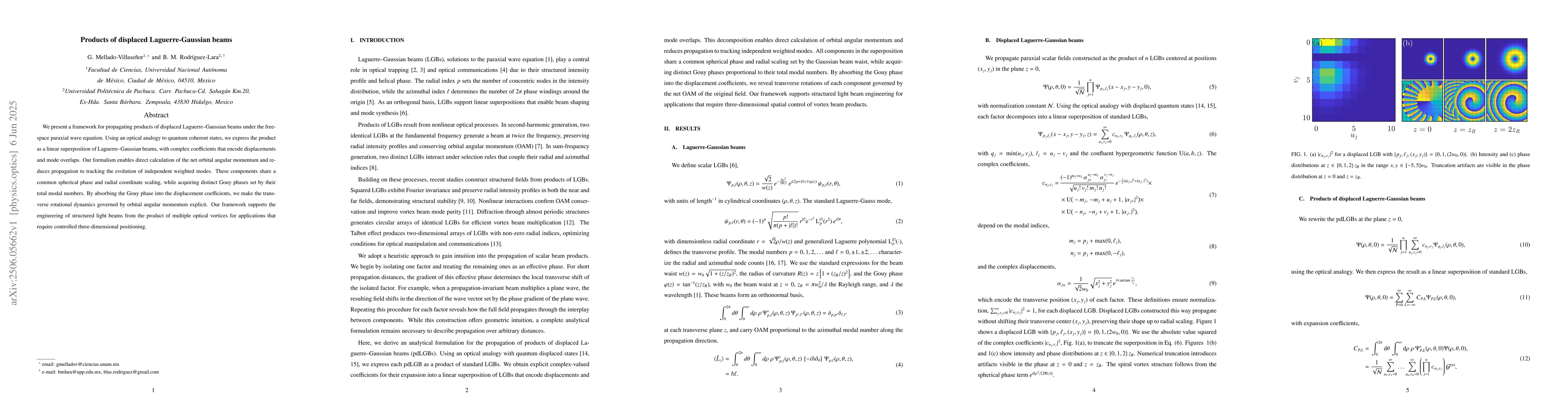Thumbnail for Products of displaced Laguerre-Gaussian beams