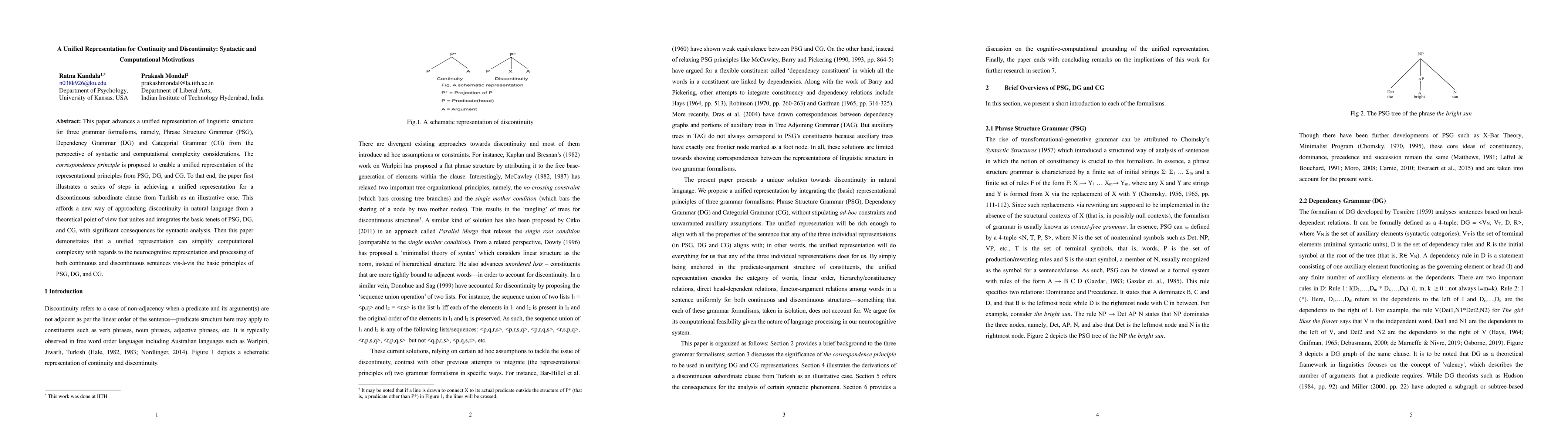 Thumbnail for A Unified Representation for Continuity and Discontinuity: Syntactic and
  Computational Motivations