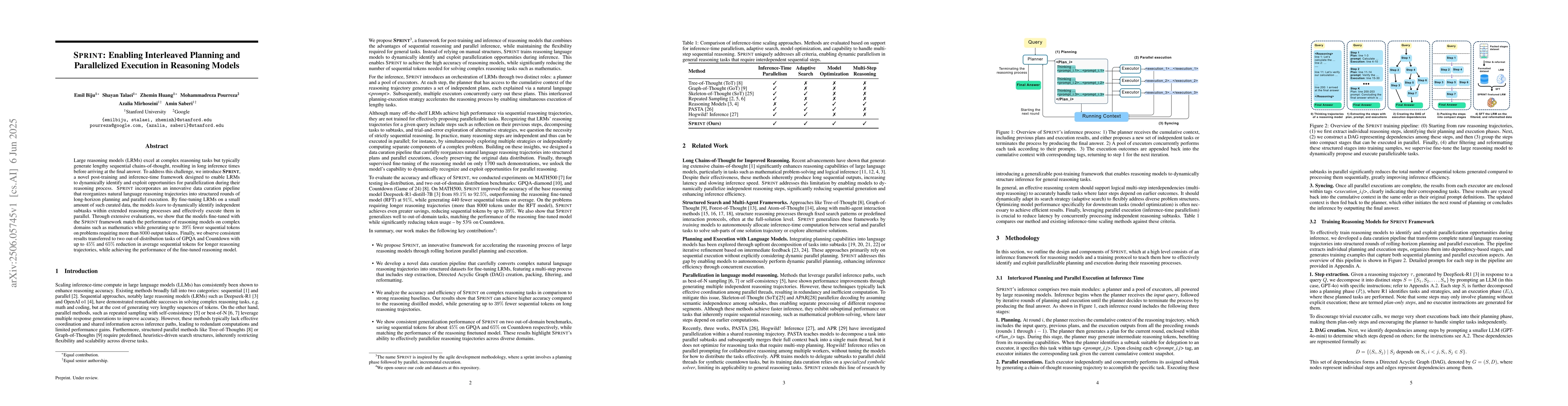 Thumbnail for SPRINT: Enabling Interleaved Planning and Parallelized Execution in
  Reasoning Models