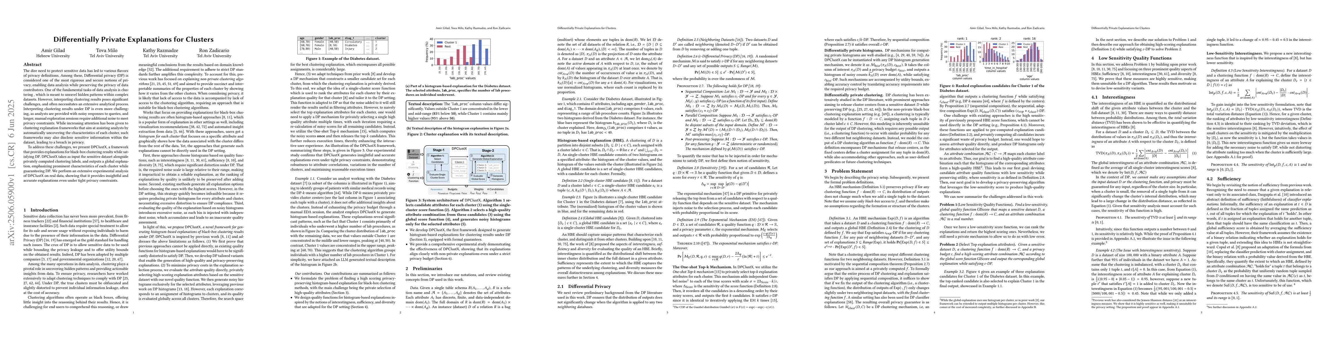 Thumbnail for Differentially Private Explanations for Clusters