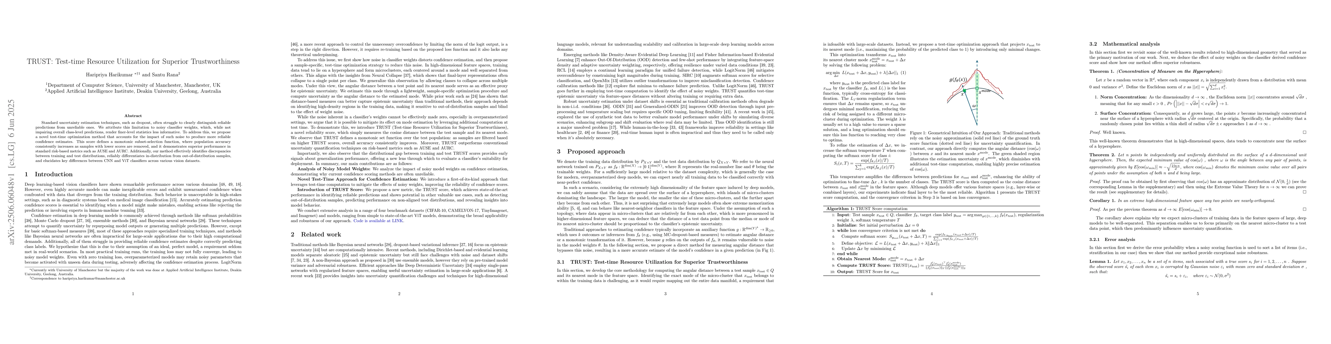 Thumbnail for TRUST: Test-time Resource Utilization for Superior Trustworthiness