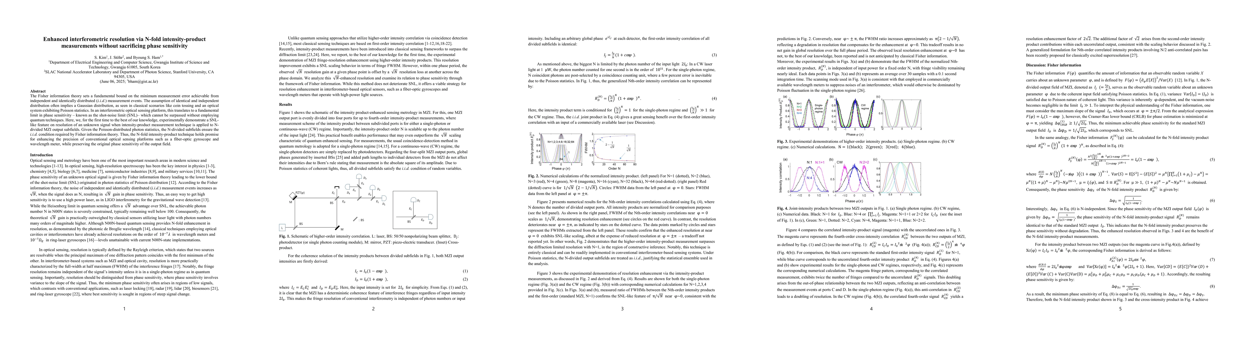 Thumbnail for Enhanced interferometric resolution via N-fold intensity-product
  measurements without sacrificing phase sensitivity