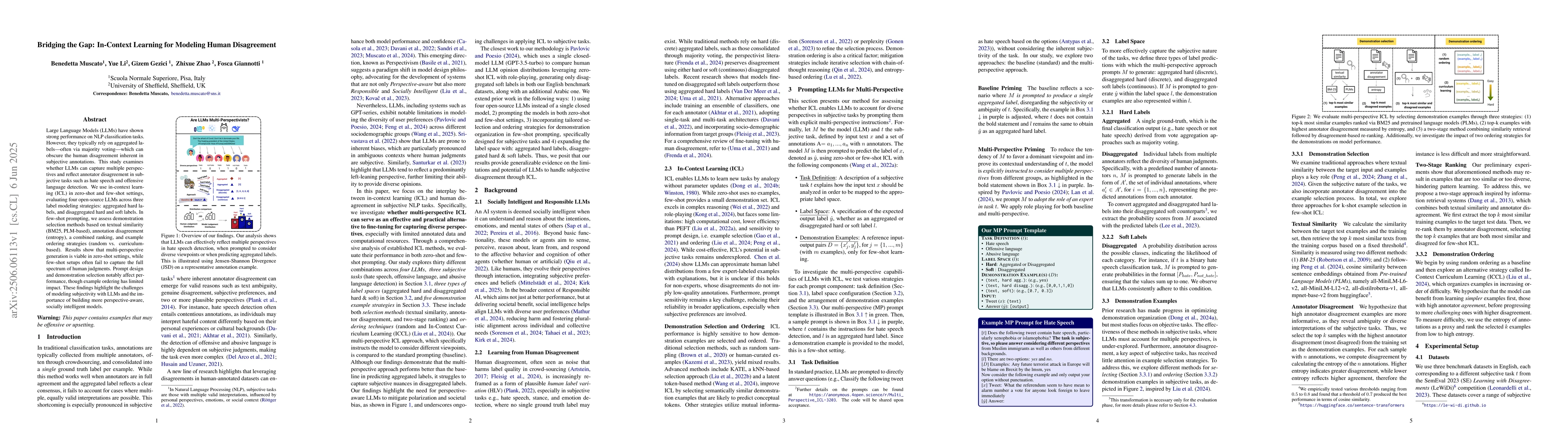 Thumbnail for Bridging the Gap: In-Context Learning for Modeling Human Disagreement